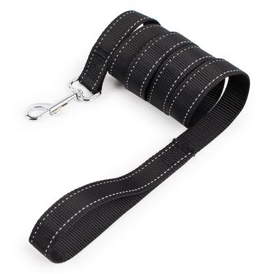 Reflective Silk Single Strip Flat Belt Dog Leash 2.5cm Medium and Large Dog Pet Leash Dog