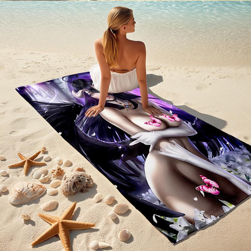 1Pc Butterfly Angel Wings Fantasy Beach Towel, Quick Dry, Multi-Use for Beach Pool Gym Yoga Home Travel, Christmas, Halloween, Xmas Gift S929613