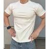 Men Crew Neck Short Sleeve Slim Fit Plain Casual Basic T Shirt Tops