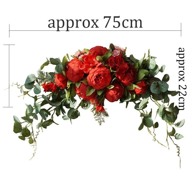 Artificial Wreath Threshold Flower Peony Rose DIY Wedding Party Flower Wall Arrangement Home Place Room and Christma Wreath Arch