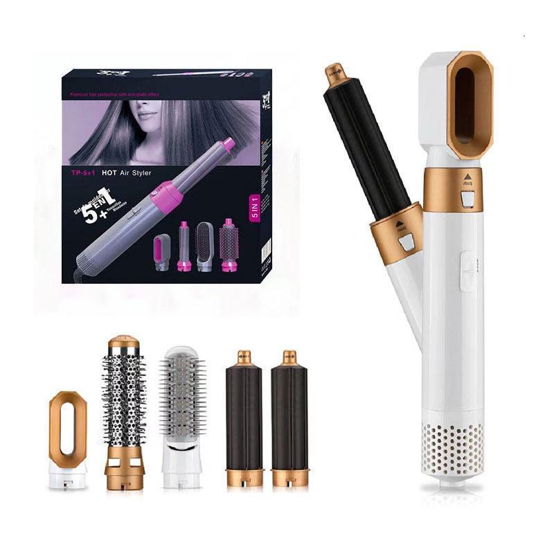 Multi-Function Hot Air Brush: Curling Iron & Hair Dryer Comb for Styling