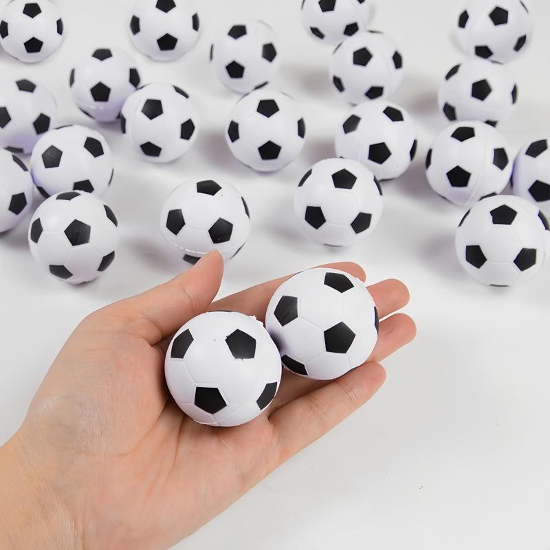 6Pcs Mini Pu Squeeze Soccer Ball Toys Kids Sports Theme Birthday Party Favors Pu Football Gift Stress Relieving Squeezing Toys