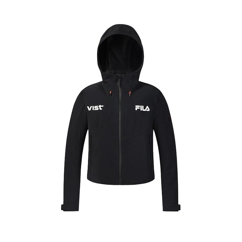 Fila EXPLORE Jackets Women's Pitch Black BK Hooded Fleece Lined Other A11W617723F-BK