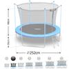 Neo-Sport Garden Trampoline 8Ft/ With Inner Net And Ladder