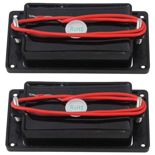Yibuy Black Double Coil Sealed Humbucker Pickup Set for Electric Guitar