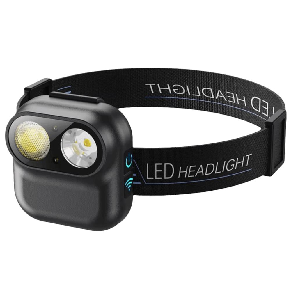Induction Rechargeable Headlamp Six-speed Dimming LED Head Torch Smart Sensor Headlamp  Camping