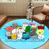 Colorful Dream Island Collage Round Rug for Livingroom,Bedroom, Palyroom, Chair Rug, Area rug, Circle Carpet, Large Size Fan Christmas gift
