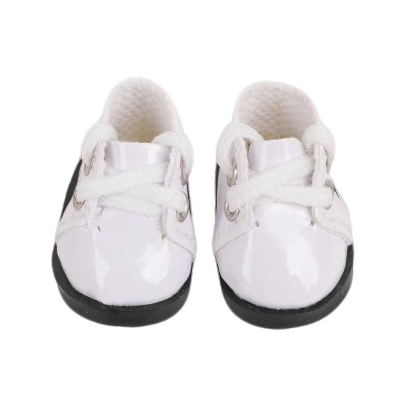 Multi Color Mini Doll Shoes Set Of 6 Pairs For 17cm/6.7in Dolls Detailed Craftsmanship Leather Style Footwear