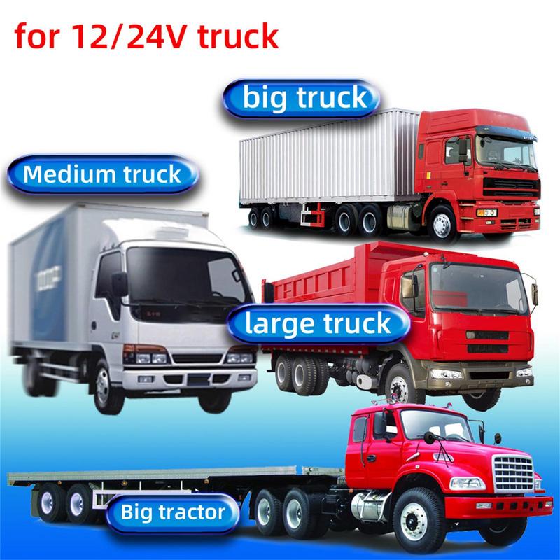 12V-24V Truck Fuel Tank Burglar Alarm Radar Vibration Error-free Anti-theft Oil Alarm System Double Induction Spotlights