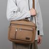 Classic Canvas Messenger Bag - Men's Crossbody Shoulder Tote for Work & Travel (Water Resistant Durable Handbag)
