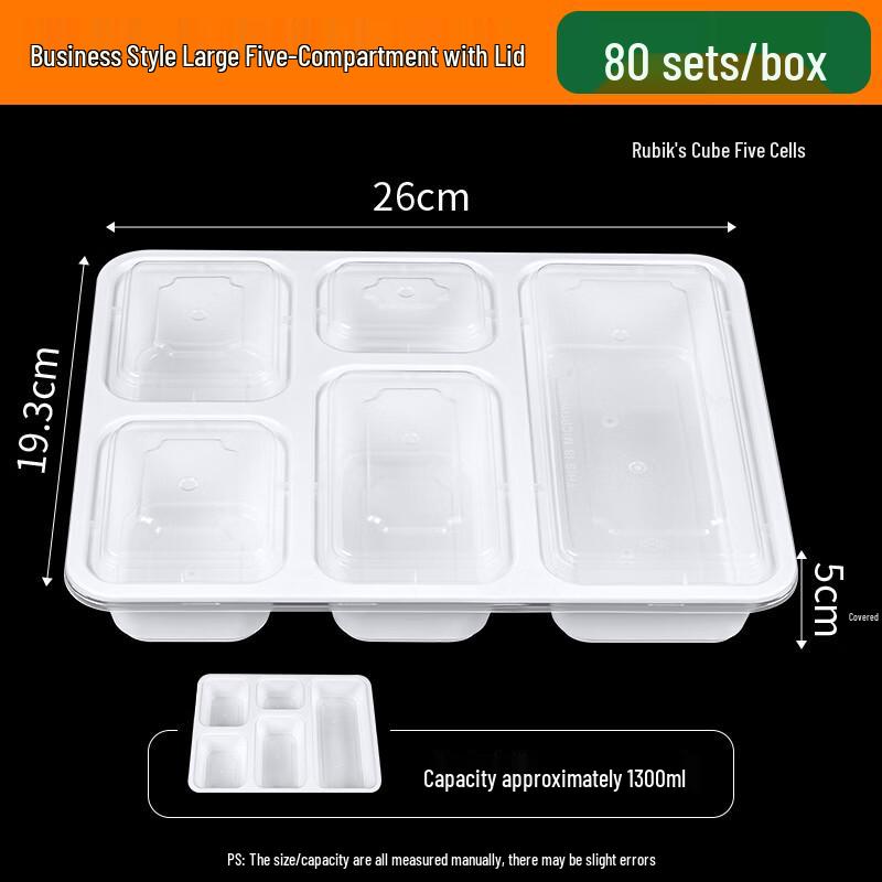 Miaojiayi Disposable Compartment Takeaway Food Containers
