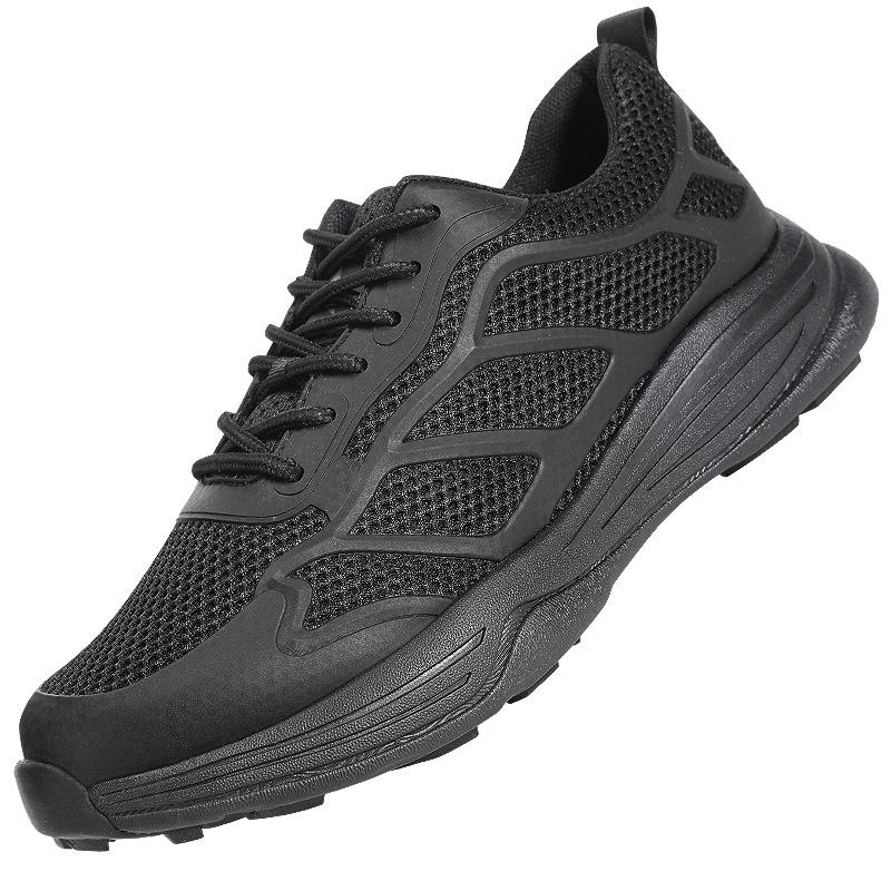Ultra-light mesh running shoes black new breathable physical training running shoes men's and women's marathon sports shoes