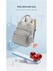Portable Folding Diaper Bag: Large Capacity Shoulder Bag for Travel, Stroller Hanging, with Baby Bottle Holder and Changing Pad