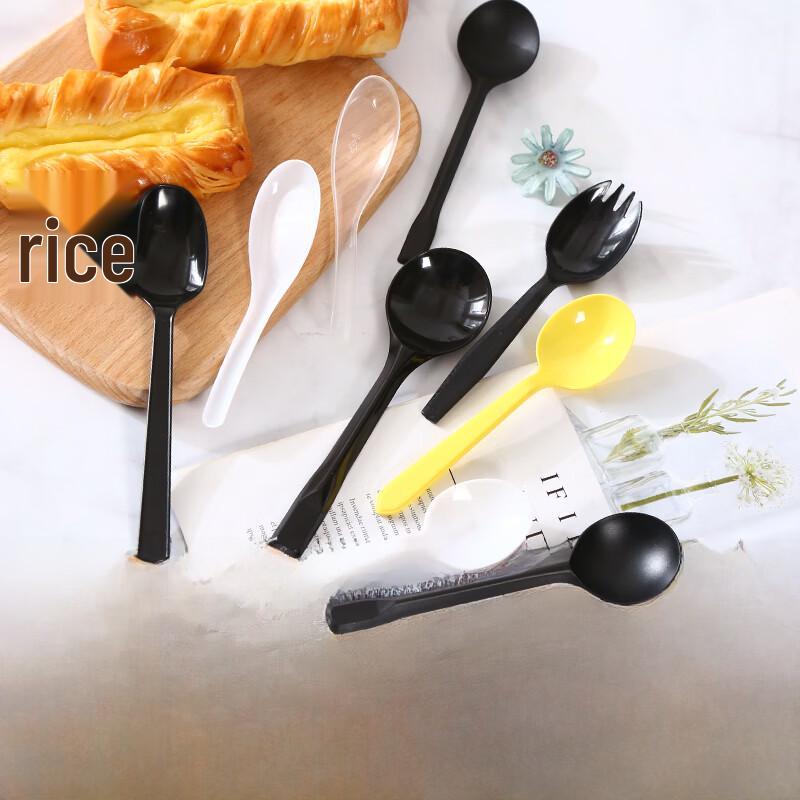 ZISIZ Disposable Thickened Plastic Spoon