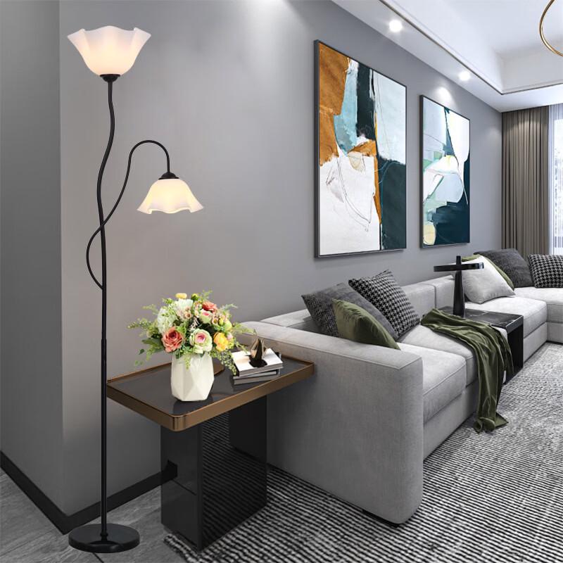 Nordic Style Floor Lamp with Side Table