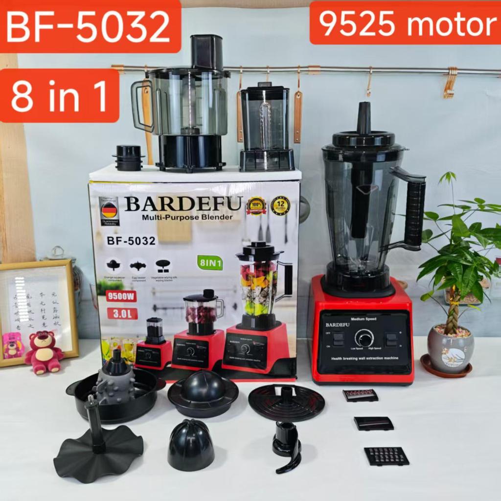 Grenzüberschreitender 4L 8-in-1 Hochleistungs-Edelstahl-Mixer: Mixer, Fleischwolf, Eiscrusher, Entsafter