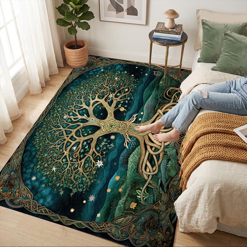 Tree Life Living Room Nonslip Area Rug Soft Carpet For Bedroom Game Playroom Sofa Office Home Decor Doormat Christmas Gift C9302583