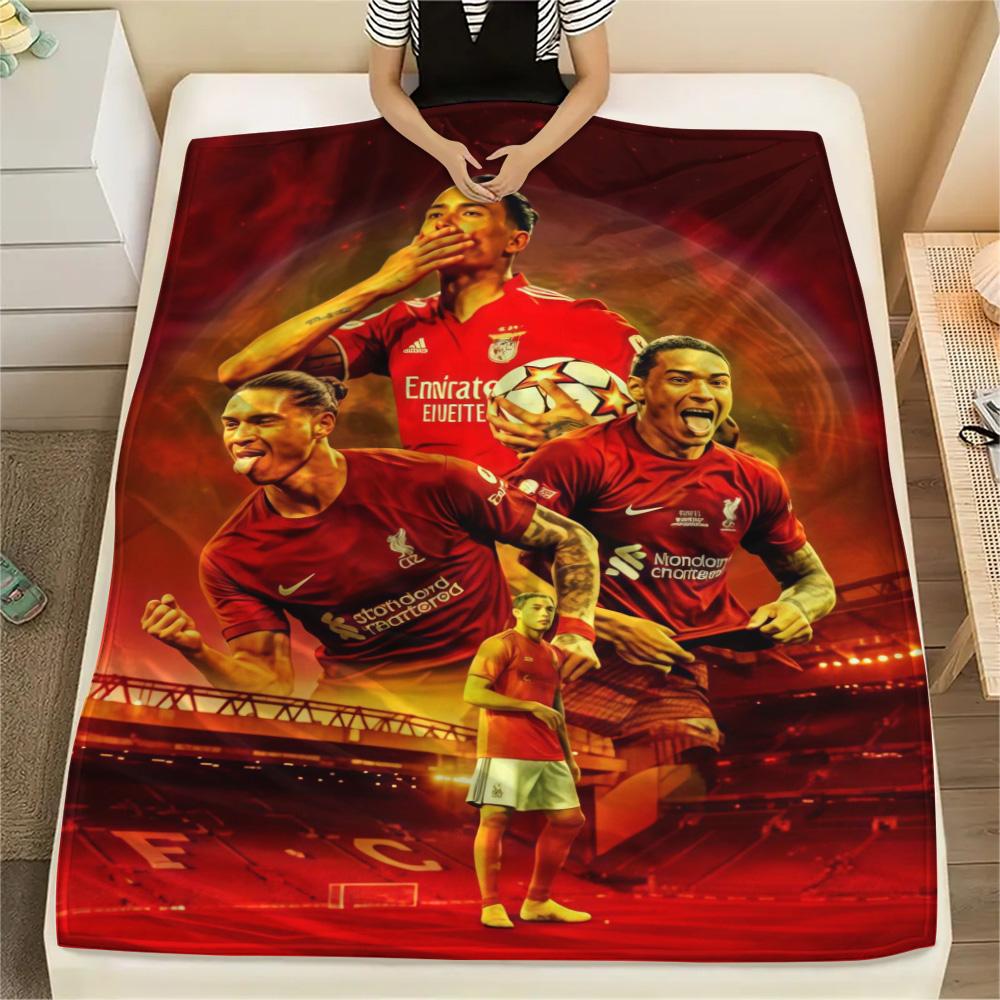 Arsenal F Print FlAannel Blanket, High Quality Comfortable for All Seasons, Home Decor, Warmth and Comfort