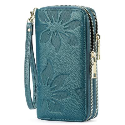 RNIEGA Women's Long Wallet, Large Capacity, Genuine Leather, Multi-functional Wallet with Card Case, Coin Purse, and Bill Compartment, Skimming
