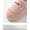 Women's Thick-soled Cotton Shoes for Indoor Home Use with Fleece and Anti-slip Couple Slippers