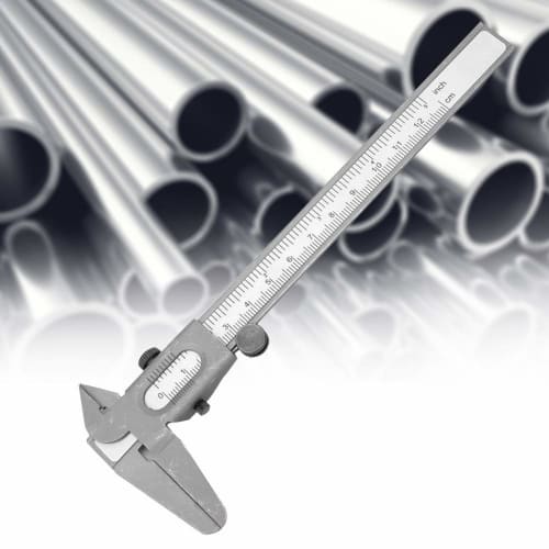 Metal Caliper, High-Precision Manual Caliper, Micrometer Ruler for Measuring Inner and Outer Diameters (5-Inch)