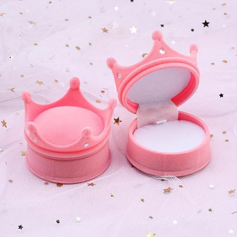One Piece Velvet Jewelry Box Gift Box Container Wedding Ring Box Ring Case Earrings Holder for Jewelry Display& Jewelry Package