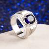 SACE GEMS Luxurious Copper Alloy Zircon Wedding Engagement Ring Men Jewelry Gift