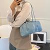 Stylish large-capacity underarm commuter bag women's bag 2025 new simple bowling bag simple shoulder bag