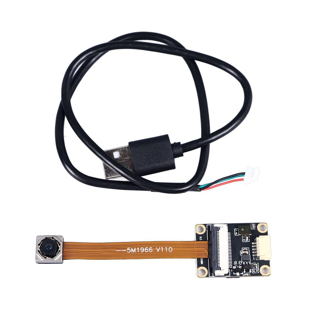 USB Camera Module 5MP 2K 120 Degree Wide Angle Distortionless Built In Microphone for Laptop