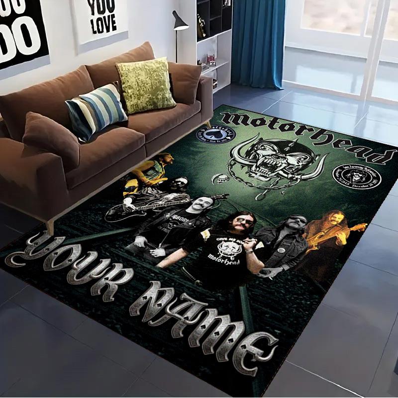 Name Custom Motörhead Carpet Rug for Living Room Bedroom Home Sofa Decoration,Kids play Non-slip Floor Mat