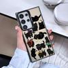 For Samsung Galaxy S24 S23 Ultra Plus FE S25 S22 Ultra Plus S21 FE Laser Phone Case Cute Popular Cartoon Cats Collection Covers