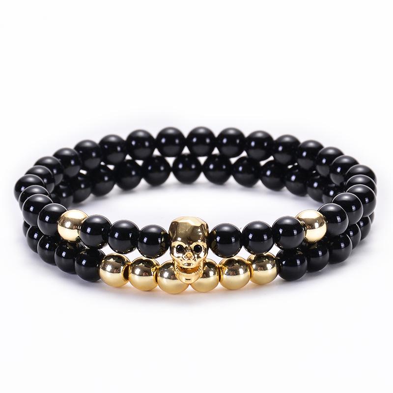 JYL TS Bracelet Men's  Skull Design Bold Enhances Courage & Unique Charm