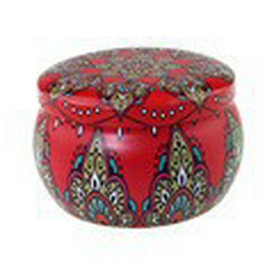 4.4oz Aroma Candle In Drum-shaped Tinplate Gift Jar
