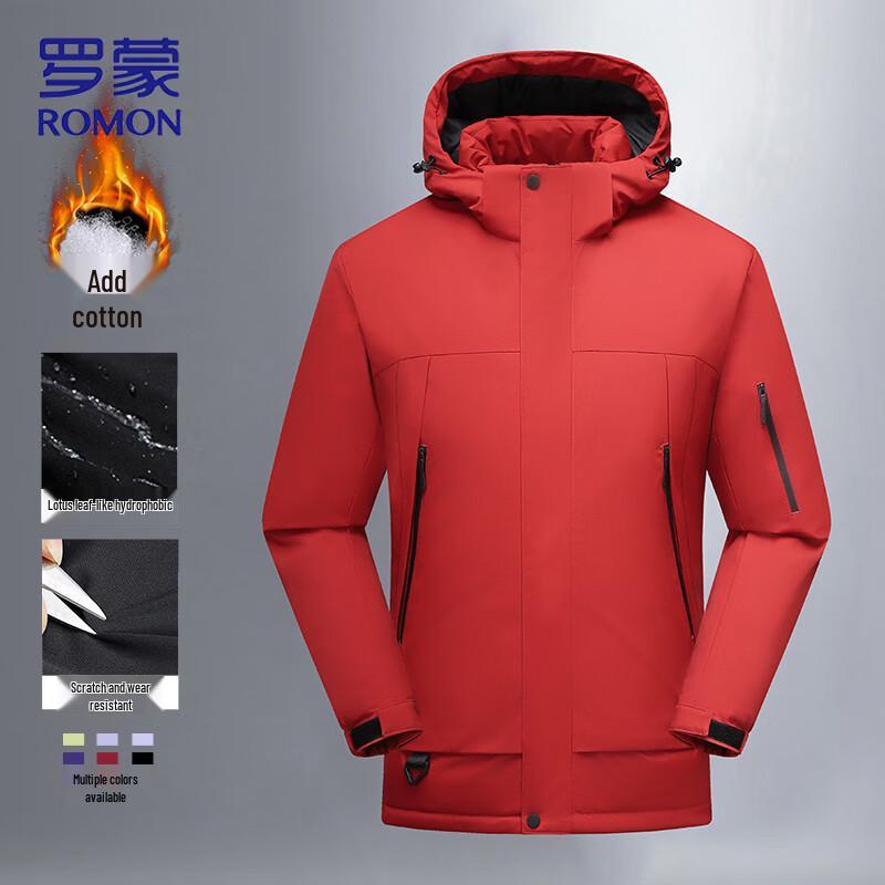 Romon Men's Hooded Winter Padded Jacket