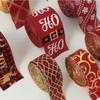 Xmas Gift Christmas Ribbon DIY Burlap Ribbon New Fabric Swirl Ribbon