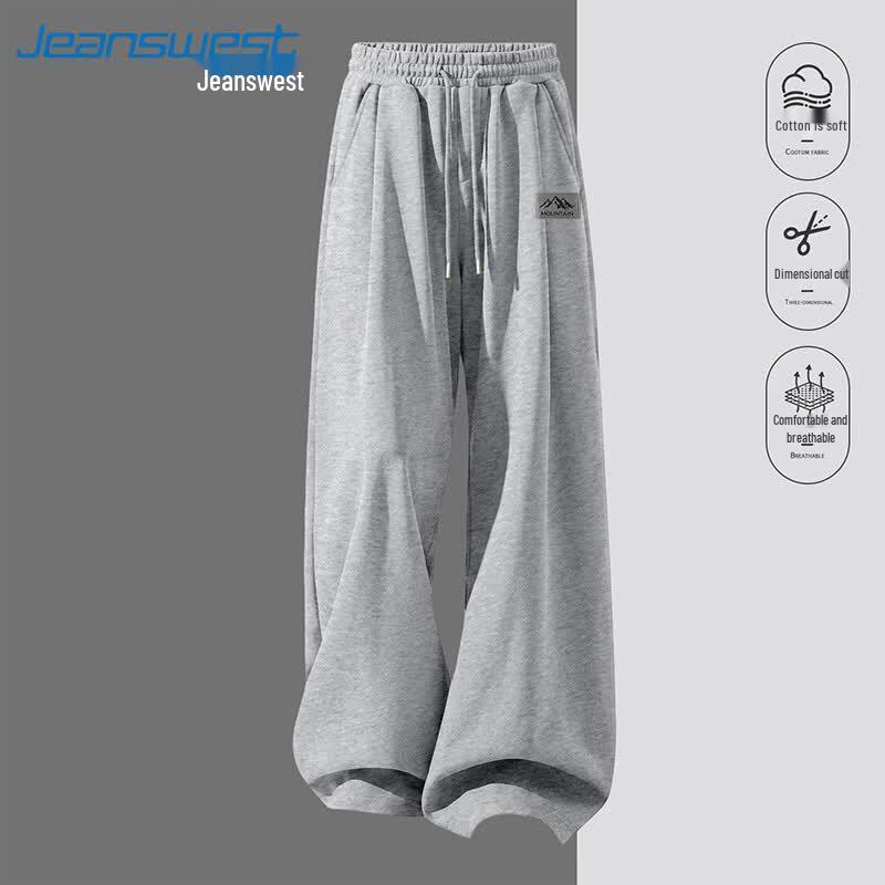Jeanswest Men's Draping Straight-Leg Casual Pants