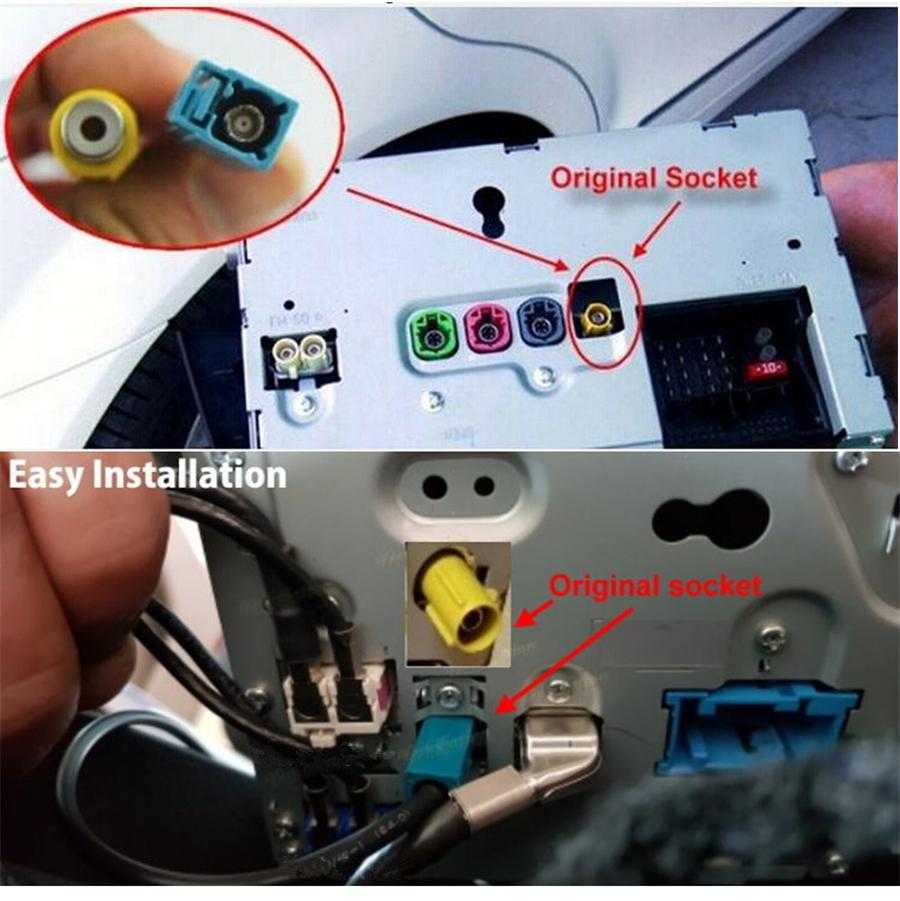 Rear View Backup Camera For 07-14 Mercedes Benz C Class W204 S204 Factory Radio