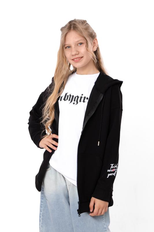Hoodie (girls) – Durable & Stylish, Printed Accent Any Season 6395-057-33-2 HC
