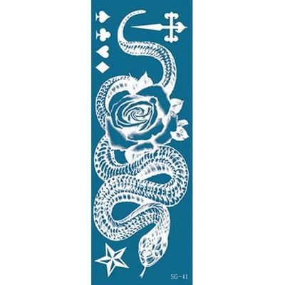 Reusable Henna Tattoo Self-henna Design, 1 Piece, SG-41