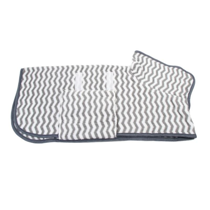 Quick-Dry Pet Hooded Towel Robe Super Absorbent Microfiber Dog Cat Bath Wrap Small Medium Large Breeds