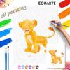 Watercolor Lion Cub Painting Art Handmade Diy Painting Home Decoration Gift