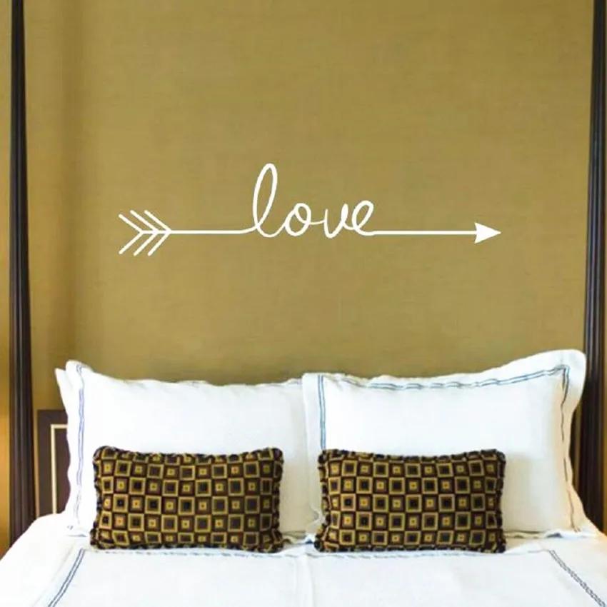 Love Arrow Wall Sticker Home Decoration For Bedroom Living Room Decor Wall Stickers Mural Vinyl Decorative Wallpaper Wall Decor