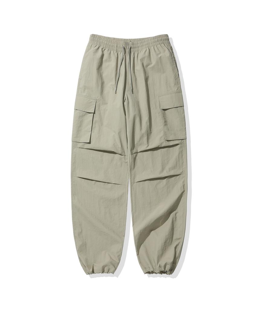 CGP Nylon Cargo Parachute Pants - Beige