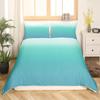 Blue Ombre Duvet Cover Queen Size Ocean Sea Blue White Gradient Solid Color Soft Bedding Set Modern Abstract Art Comforter Cover