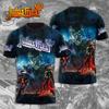 Heavy Metal Rock Band T-Shirt Judas Priest 3D Druck T-Shirt Herren Damen Mode T-Shirts Kurzarm Oberteile T-Shirts Herrenkleidung 2026