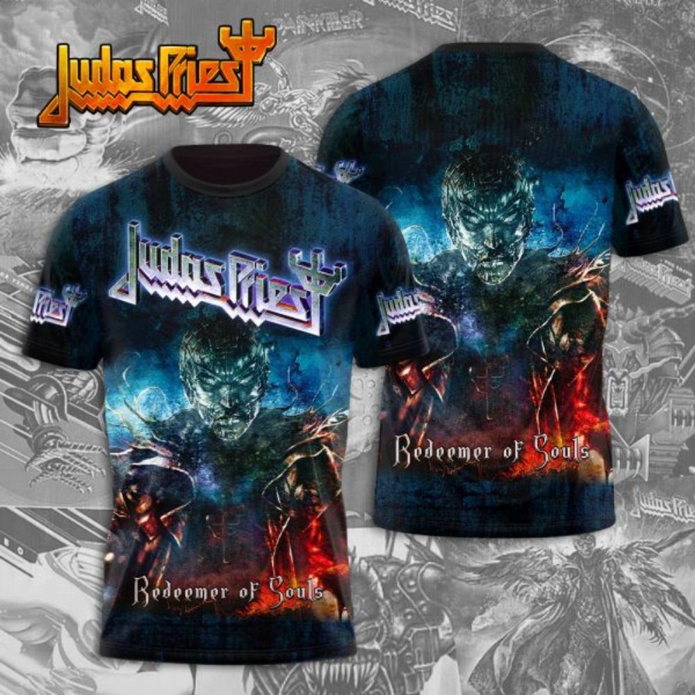 Heavy Metal Rock Band T-Shirt Judas Priest 3D Druck T-Shirt Herren Damen Mode T-Shirts Kurzarm Oberteile T-Shirts Herrenkleidung 2026