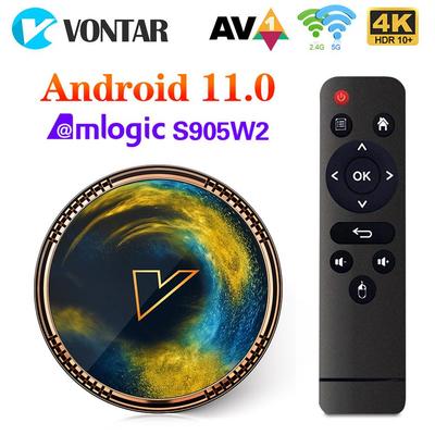 VONTAR X2 Smart TV Box Android 11 Amlogic S905W2 Support 4K 60fps AV1 Dual Wifi BT4.0 Media Player