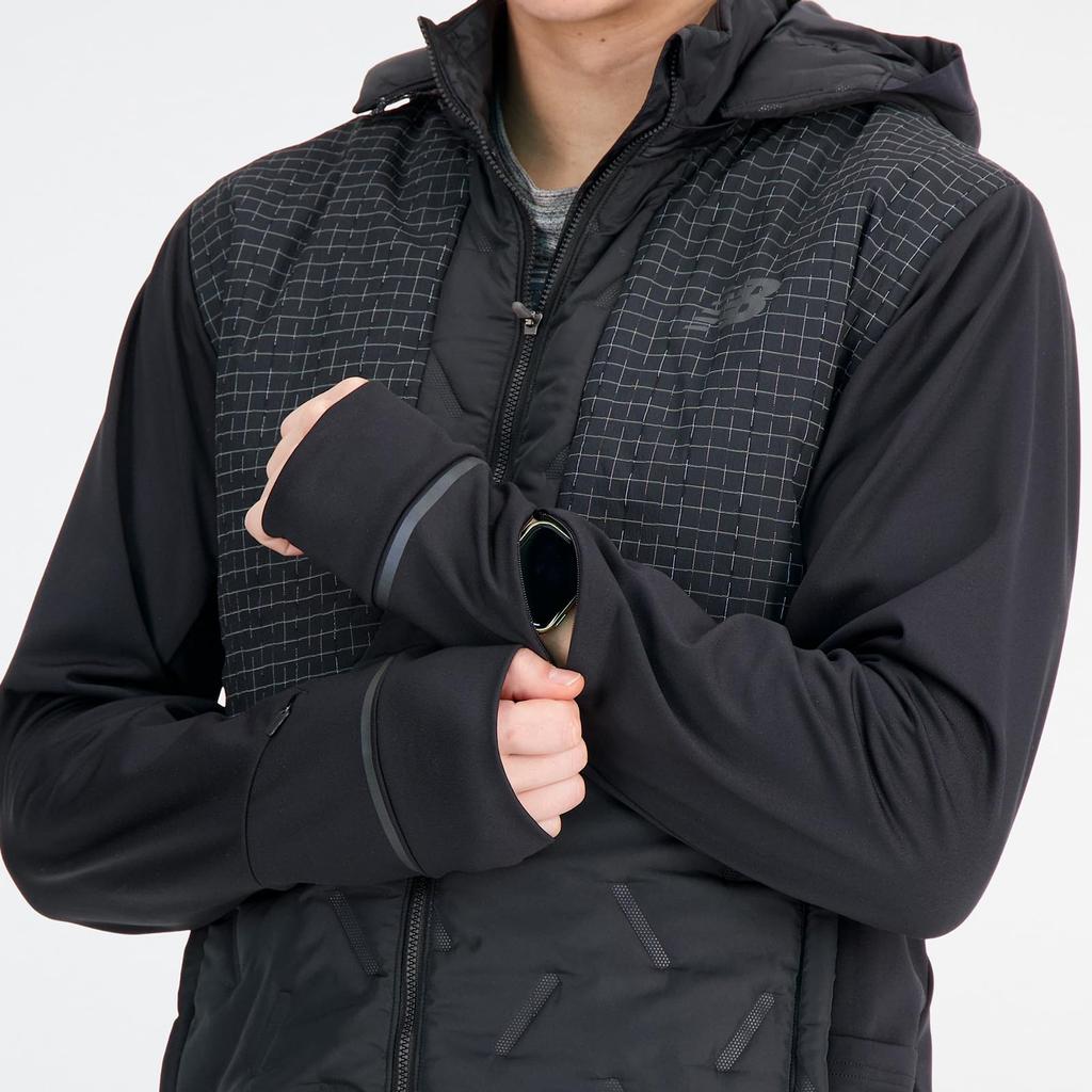 New Balance Impact Luminous Heat Jacket MJ33256 Black Men's (Size S)