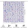 Colorful Polka Dot Shower Curtain For Bathroom Decor Pink Blue White Printed Waterproof Fabric With Metal Grommets Size 72X84 In