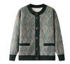 Mom's Floral Cardigan: Slimming, Fleece-Lined, Warm Short Jacket for Spring & Winter